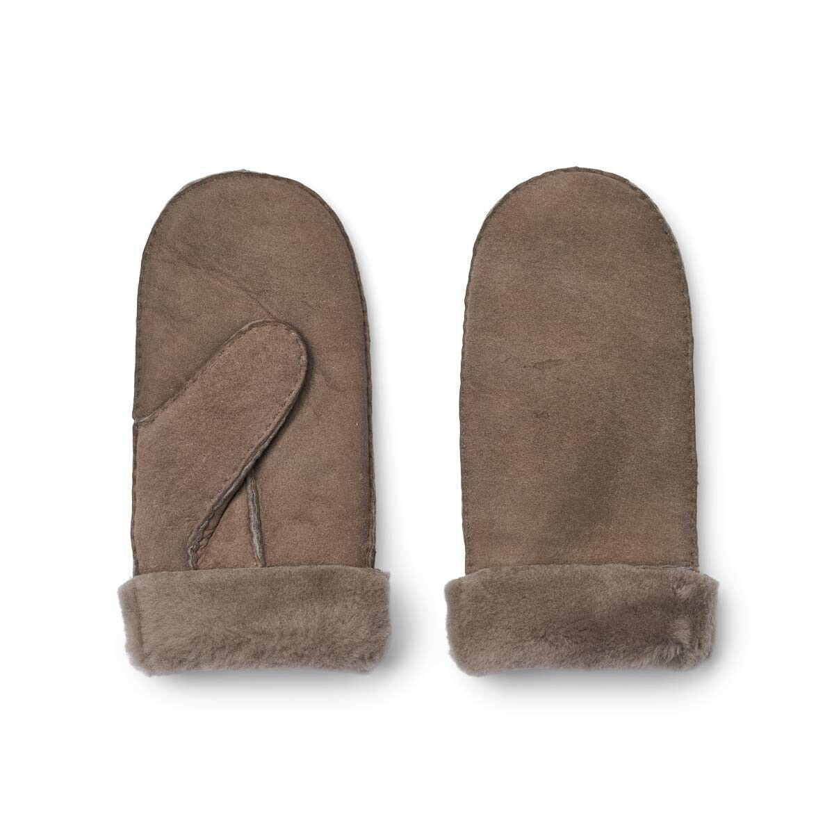 Lammfell Handschuhe Premium | Neuseeland | Damenfäustlinge Taupe