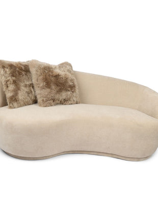 Fellkissenbezug | Langhaar | Neuseeland | 50,5x50,5 cm Taupe