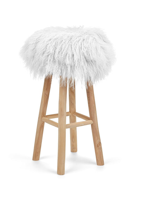 Lammfell Hockerbezug | Tibet | 35x17 cm