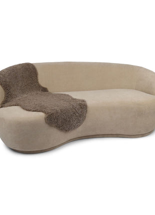 Doppeltes Lammfell | Kurzhaar | Neuseeland | 160x60 cm Sahara