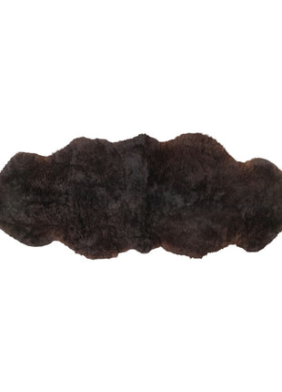 Doppeltes Lammfell Premium | Kurzhaar | Island | 180x60 cm Schwarz