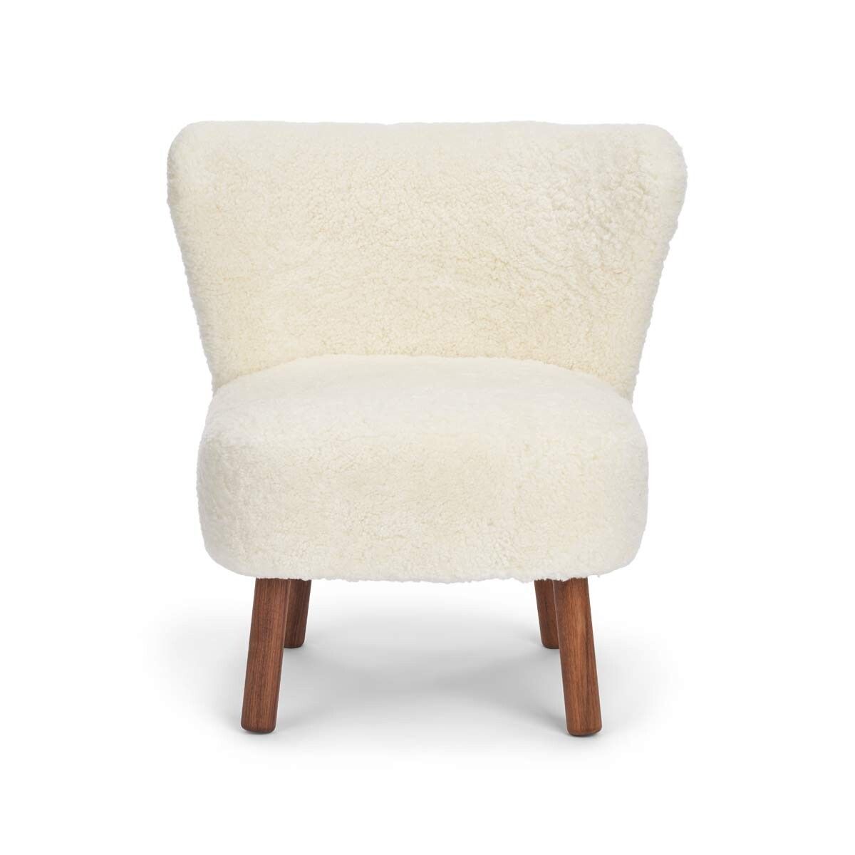 Emily Loungestuhl | Kurzhaar | Design Möbel Weiß