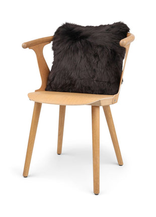 Fellkissen | Langhaar | Neuseeland | 40x40 cm Schokolade