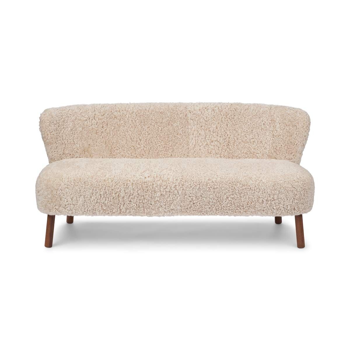 Emanuel Sofa | Zweisitzer | Design Möbel Perlweiß