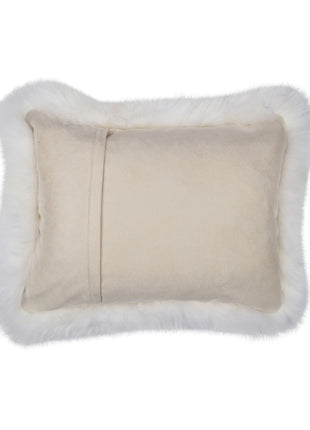 Fellkissen | Langhaar | Neuseeland | 35x45 cm Weiß