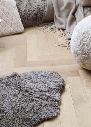 Merino Premium Lammfell | Kurzhaar | Neuseeland | 90x60 cm Anthrazit