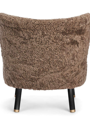 Emil Loungesessel | Premium Lammfell | Kurzhaar Taupe