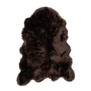 Lammfell Premium | Langhaar | Neuseeland | 104x150 cm Schokolade