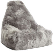 Lammfell Sitzsackstuhl Premium | Langhaar | Neuseeland | 100x100x80 cm