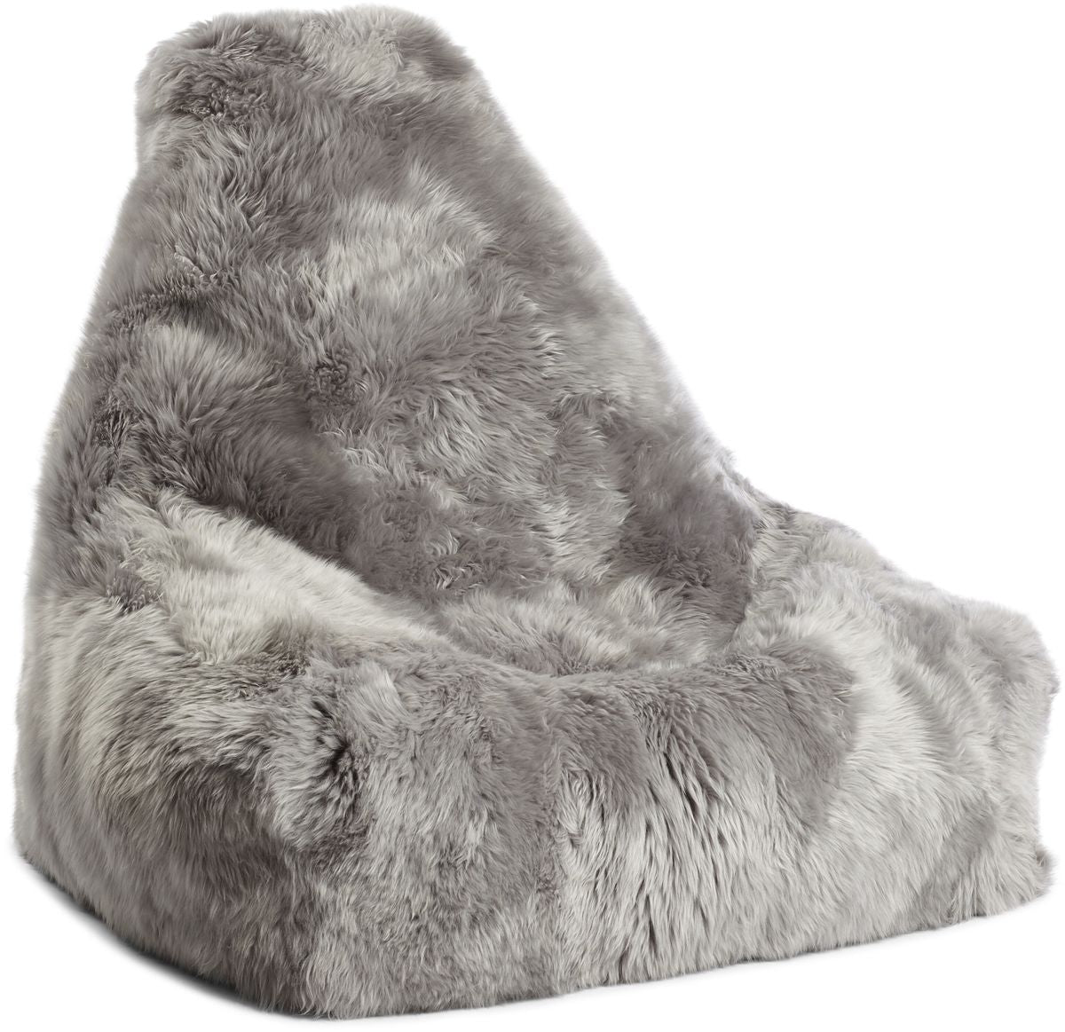 Lammfell Sitzsackstuhl Premium | Langhaar | Neuseeland | 100x100x80 cm