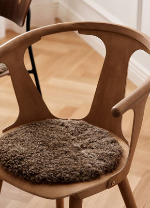 Stuhlauflage | Kurzhaar | Neuseeland | D34 cm Sahara