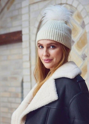 Mathilde Beanie | Wolle, Waschbär Herbstmarmor/Herbstmarmor
