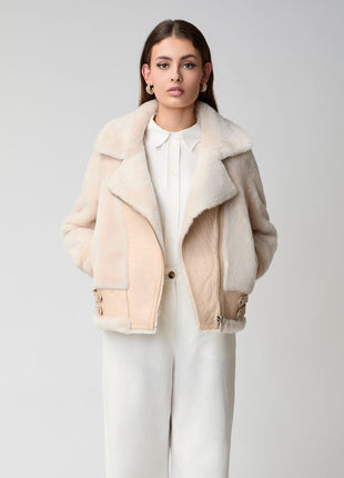 Annalon Jacke | Doubleface Beige