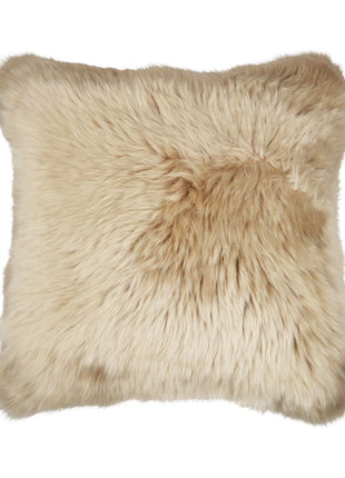 Fellkissen | Langhaar | Neuseeland | 50x50 cm Warm Sand