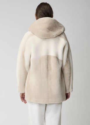 Leah Jacke | Doubleface Beige/Brun