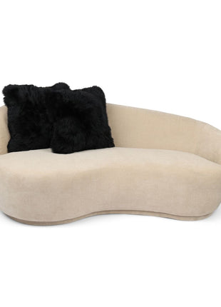 Fellkissenbezug | Langhaar | Neuseeland | 50,5x50,5 cm Schwarz