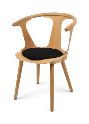 Stuhlauflage | Kurzhaar | Neuseeland | D34 cm Schwarz