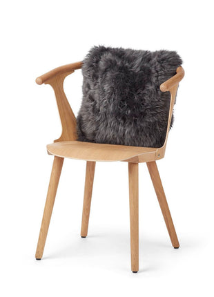 Fellkissen | Langhaar | Neuseeland | 35x45 cm Stahl