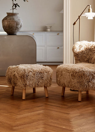 Emil Hocker | Premium Lammfell | Langhaar Honig