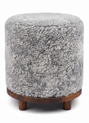 Simon Pouf | Kurzhaar | Neuseeland | D46x52 cm Hellgrau