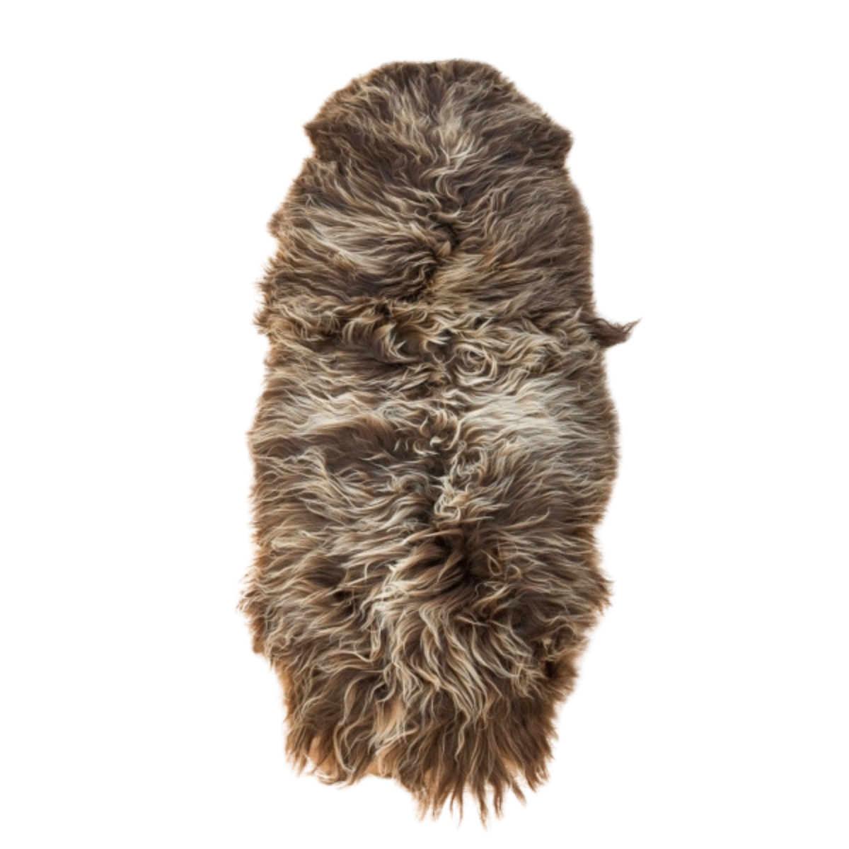 Lammfell | Langhaar Premium | Island | 180x60 cm Rostbraun