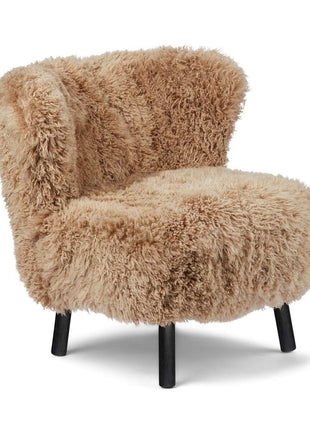 Emil Loungesessel | Premium Lammfell | Langhaar Honig