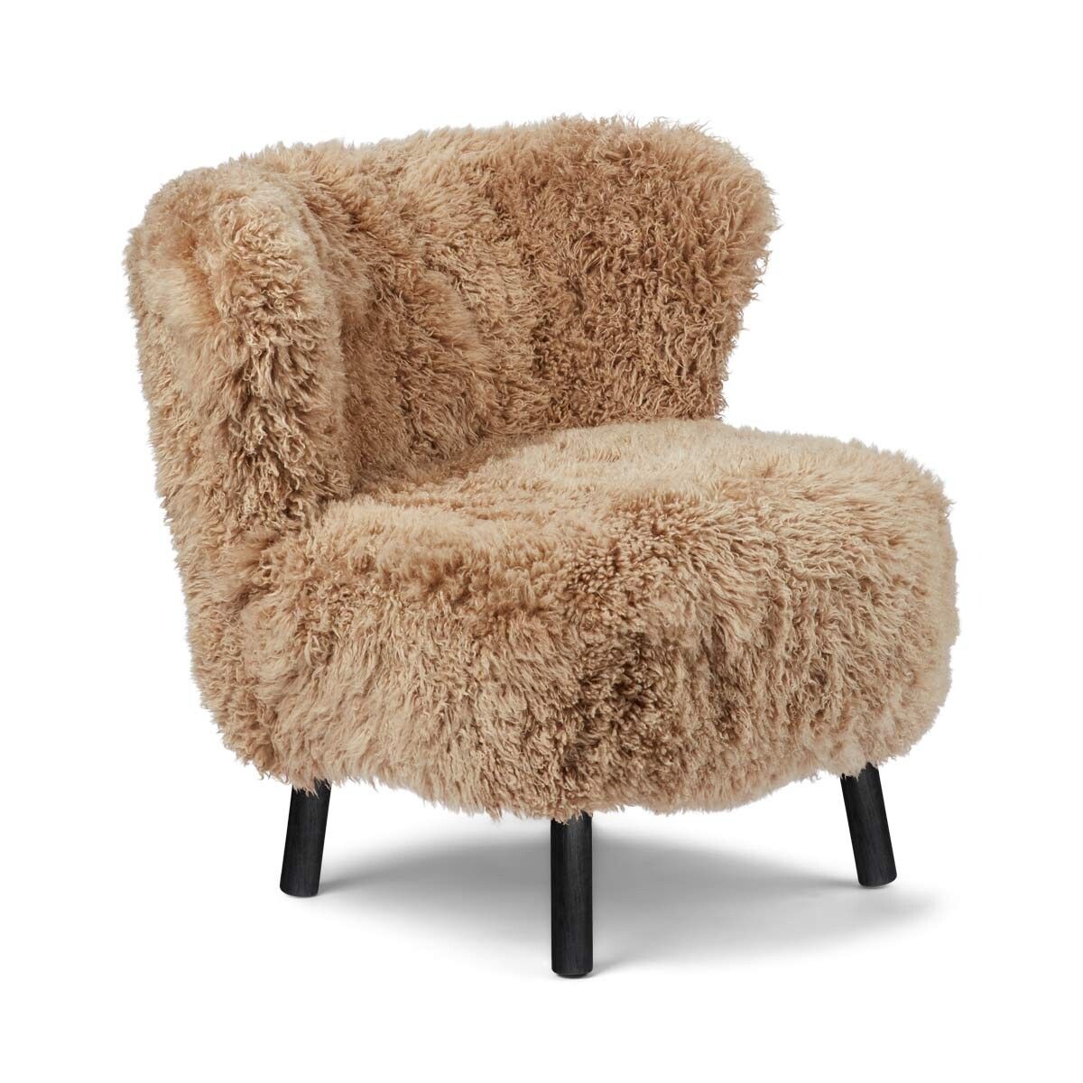 Emil Loungesessel | Premium Lammfell | Langhaar Honig