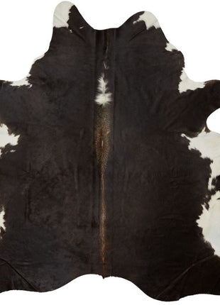 Unika Kuhfell | Dunkelbraun/Rot | 3,5 qm