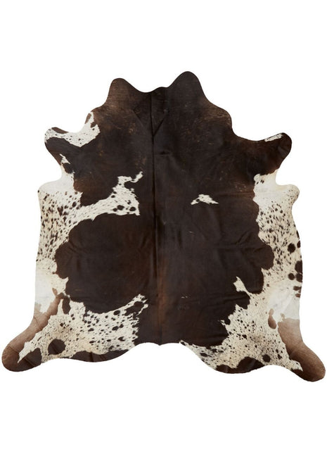 Unika Kuhfell | Dunkelbraun/Rot | 3,4 qm