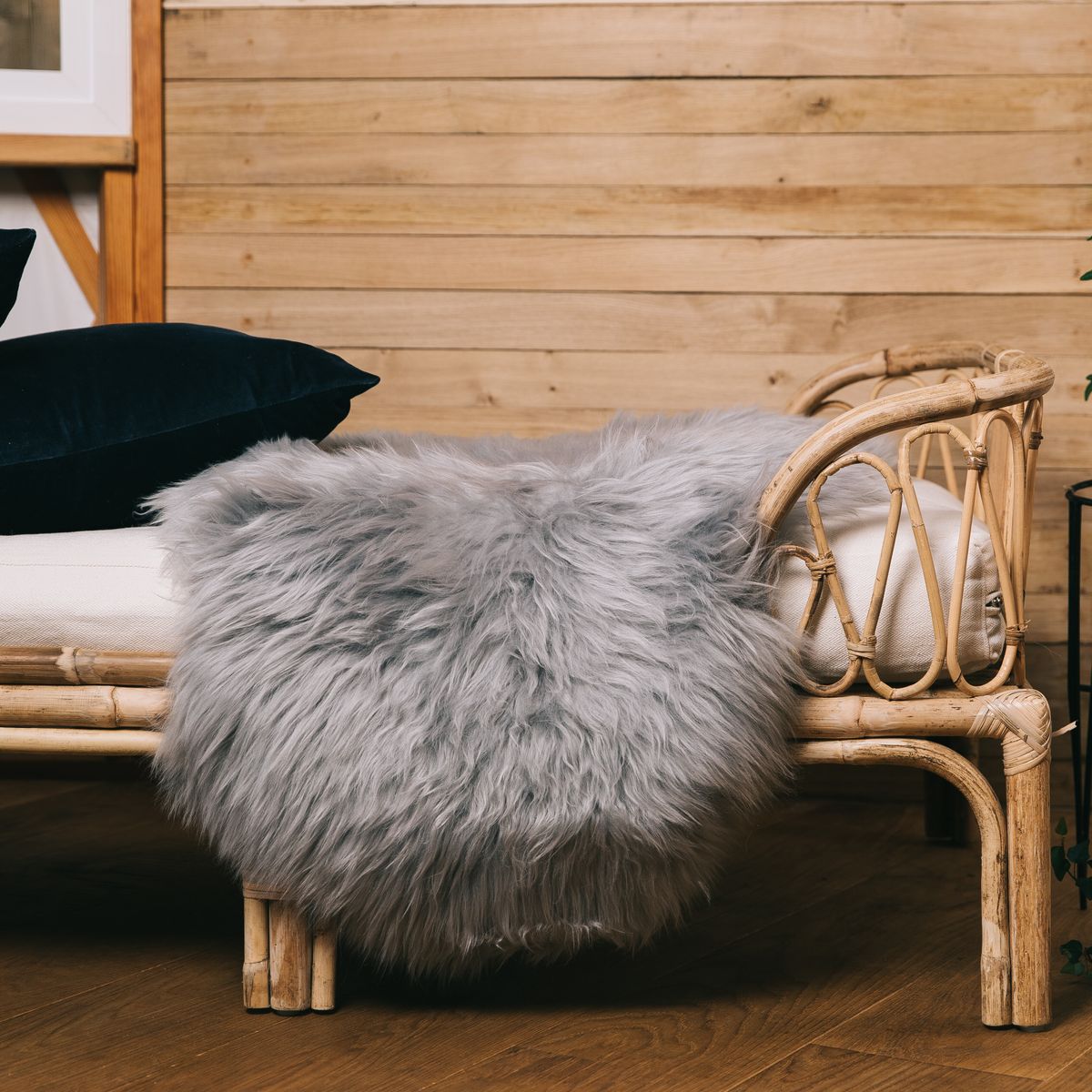 Merino Lammfell | Neuseeland | Ca. 85x60 cm Leinen