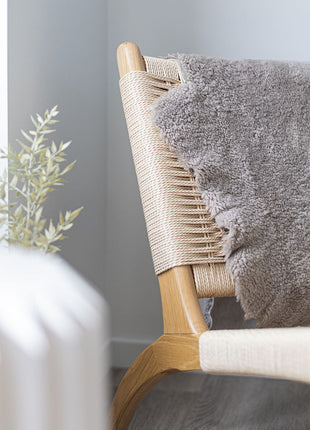 Normales Lammfell | Kurzhaar | Neuseeland | ca. 90x60 cm Grau