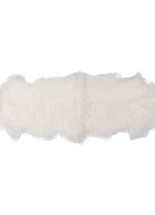 Doppeltes Lammfell | Tibet | 150x55 cm Weiß