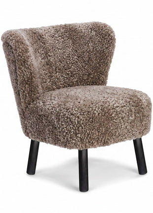 Emily Loungestuhl | Kurzhaar | Design Möbel Cappuccino