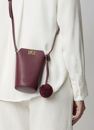 Adina Handytasche | Lammleder Antikgrün