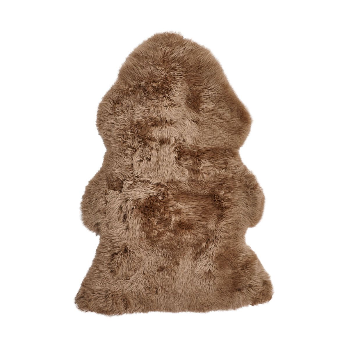 Merino Premium Lammfell | Langhaar | Neuseeland | 115x60 cm Taupe