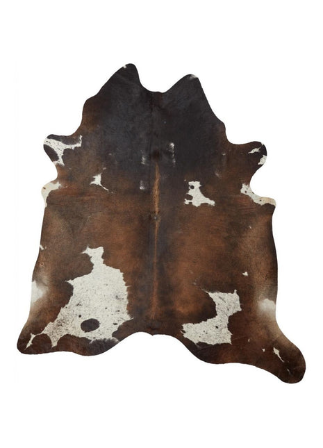 Unika Kuhfell | Dunkelbraun/Rot | 4,2 qm