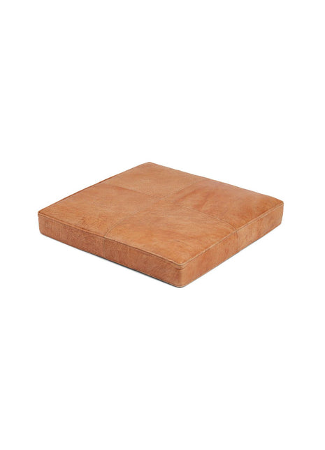 Quadratischer Sitzbezug | Premium Kalbsleder | 50x50x6 cm