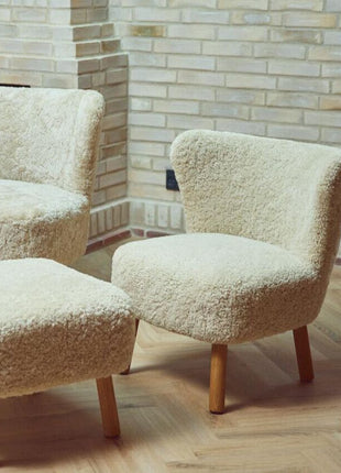 Emily Loungestuhl | Kurzhaar | Design Möbel Anthrazit