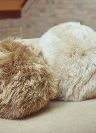 Angelite Kissenball | Langhaar | Neuseeland | D25/30/35 cm Schwarz