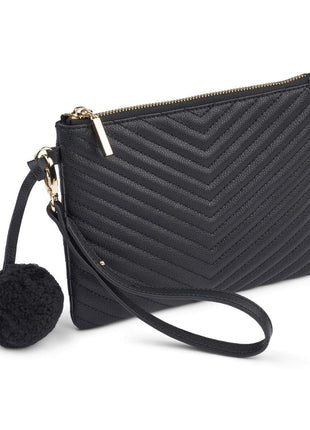 Helene Clutch | Lammleder Schwarz