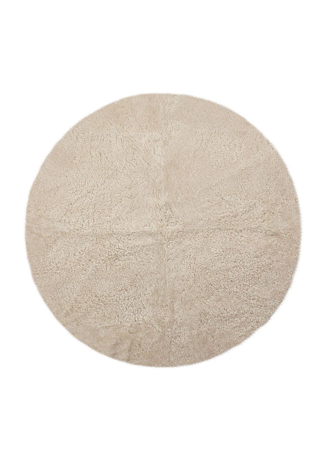 Lammfell Designerteppich | Kurzhaar | Neuseeland | D140 cm