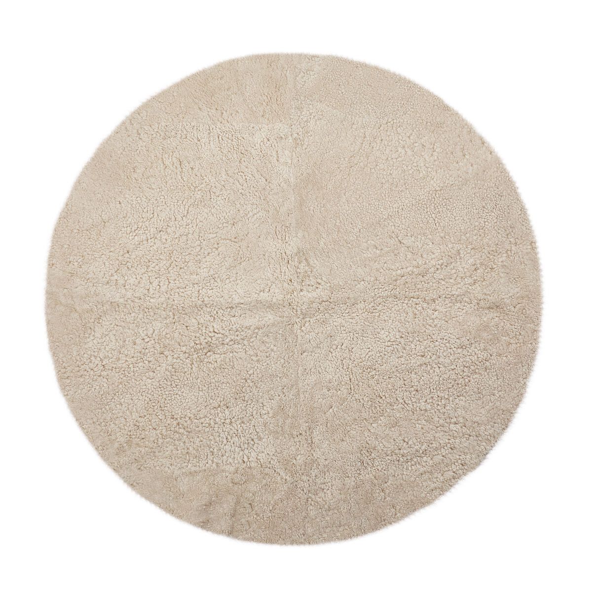Lammfell Designerteppich | Kurzhaar | Neuseeland | D140 cm