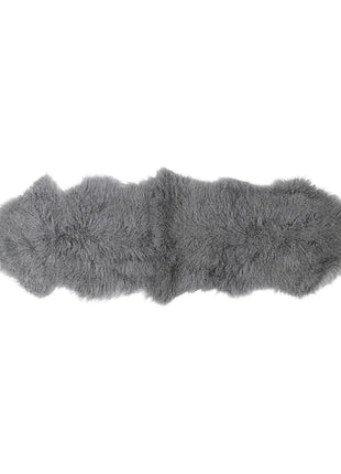 Doppeltes Lammfell | Tibet | 150x55 cm Stahl