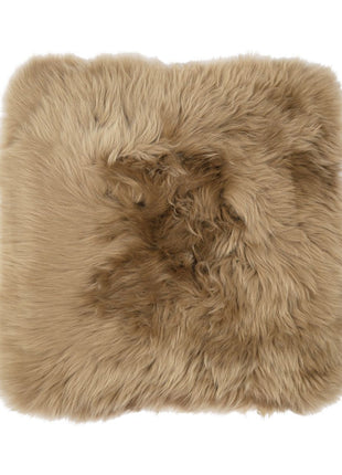 Stuhlauflage | Langhaar | Neuseeland | 40x40 cm Taupe