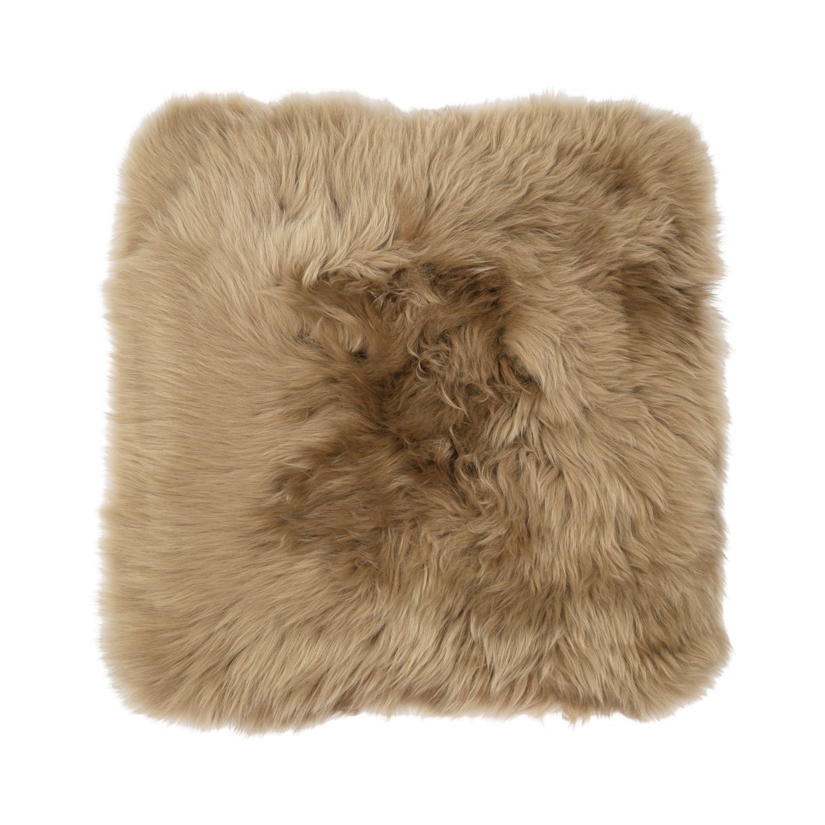 Stuhlauflage | Langhaar | Neuseeland | 40x40 cm Taupe