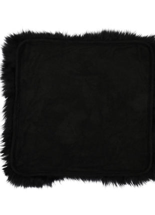 Sitzkissen | Langhaar | Neuseeland | Stoffrückseite | 40x40 cm Schwarz