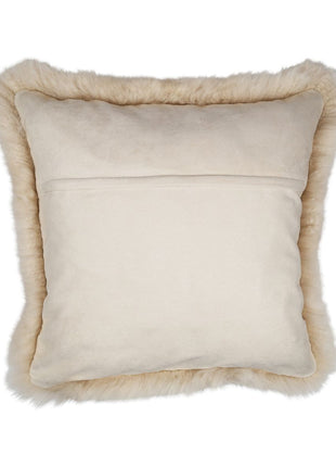 Fellkissen | Langhaar | Neuseeland | 50x50 cm Leinen