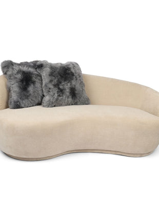 Fellkissenbezug | Langhaar | Neuseeland | 50,5x50,5 cm Stahl