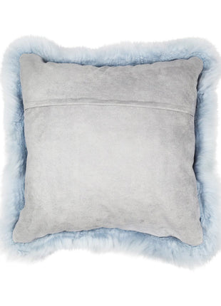 Fellkissen | Langhaar | Neuseeland | 50x50 cm Blaugrau