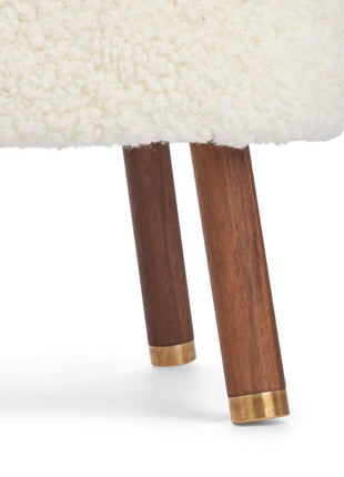 Emil Loungesessel | Premium Lammfell | Kurzhaar Weiß